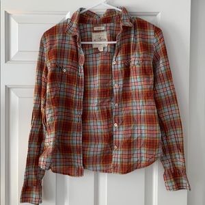 Hollister Multi-colored Plaid Shirt
